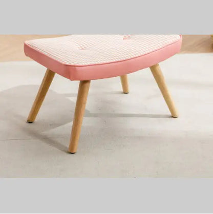 Wooden Stepping Stool with Non-Slip Cushion