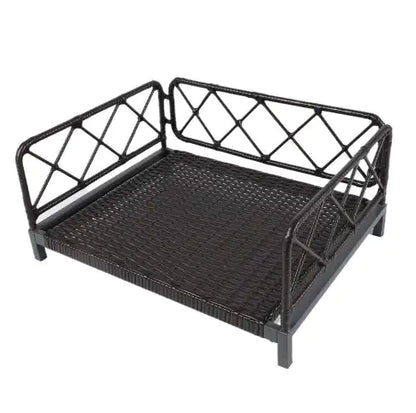 Wicker Pet Bed Rattan Dog Sofa Bed