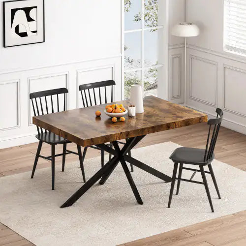 Vintage Extendable Dining Table with Storage