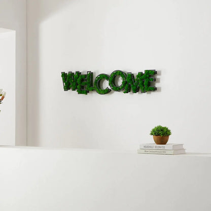 WELCOME Moss Wall Art