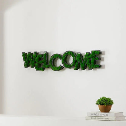WELCOME Moss Wall Art