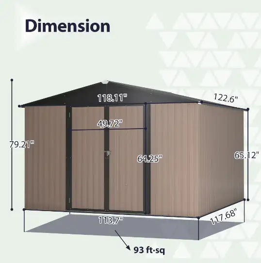 Secure Metal Garden Shed