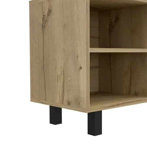 Estocolmo 70" TV Stand Light Oak with Shelves