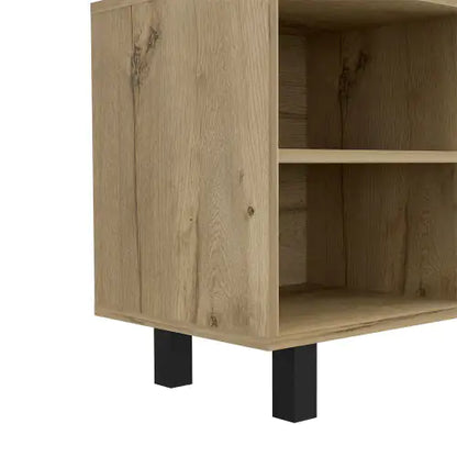 Estocolmo 70" TV Stand Light Oak with Shelves