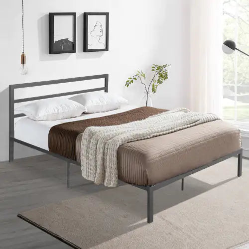 Sleek Twin Metal Bed Frame