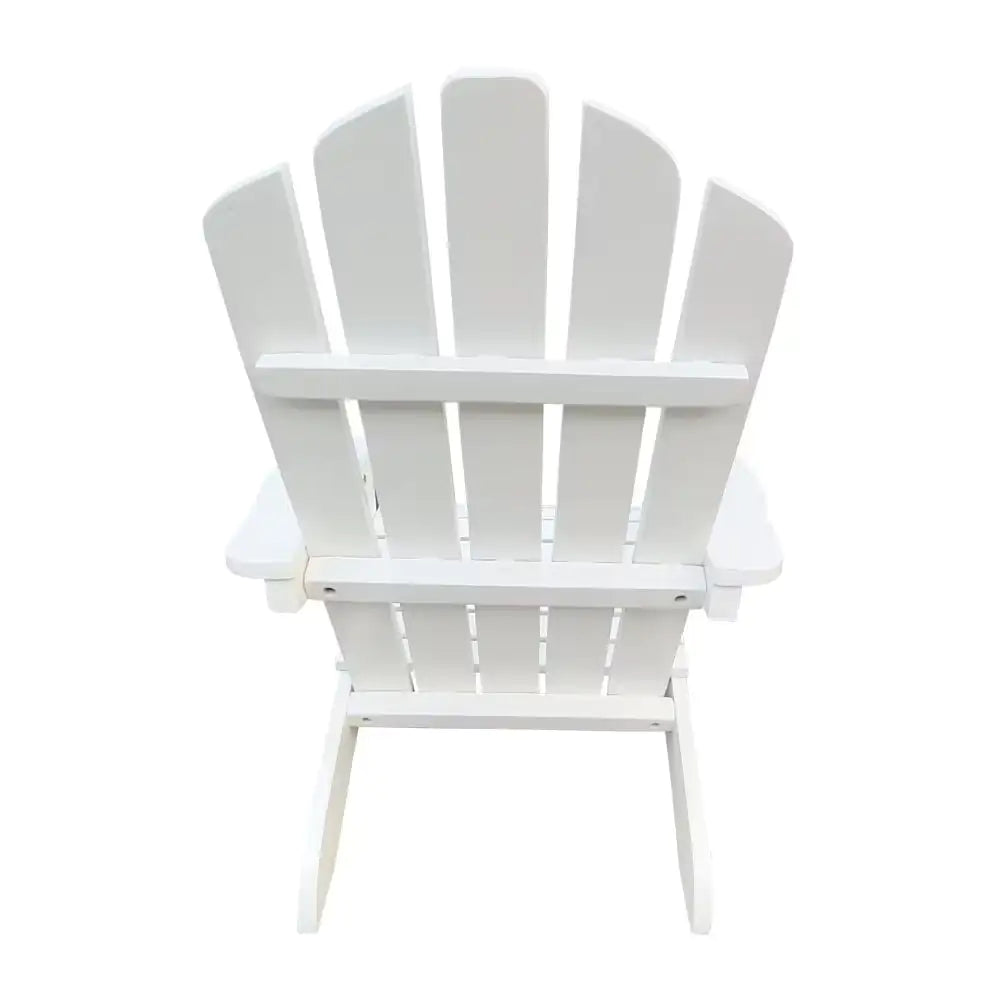 Kids' White Wood Adirondack Chair