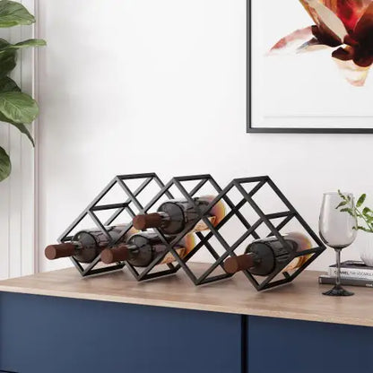 Modern Industrial Wine Rack