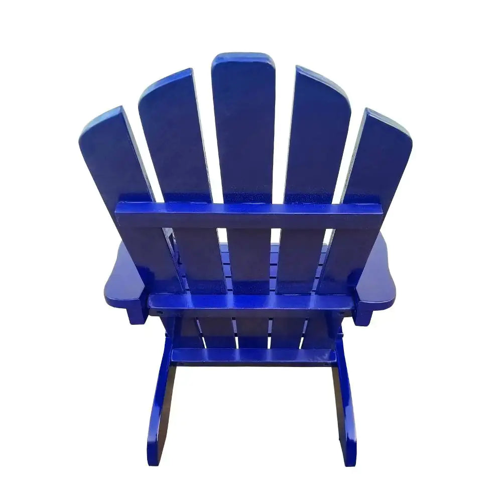 Blue Wooden Kid's Adirondack Chair