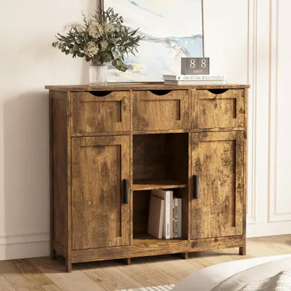 Vintage Wooden Storage Cabinet