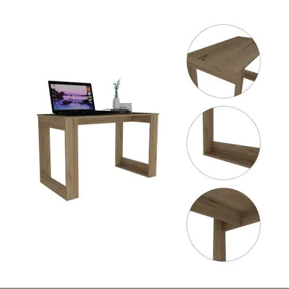 Oviedo 120 Writing Desk, Four Legs -Light Oak