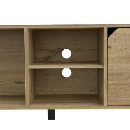 Estocolmo 70" TV Stand Light Oak with Shelves