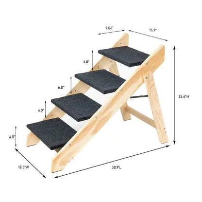 Wooden Dog Stairs/Steps