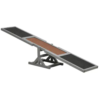 PawHut Wooden Dog Agility Seesaw