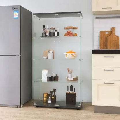 Two-Door Glass Display Cabinet