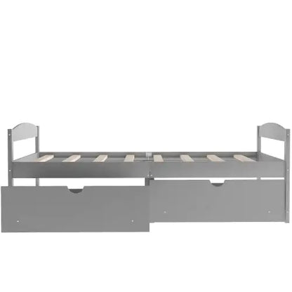 Twin Size Platform Bed with Storage