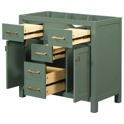 Solid Wood Bathroom Storage Cupboard