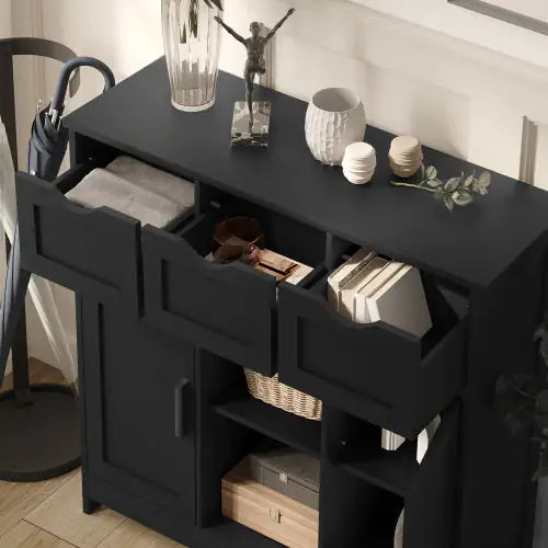 Modern Black Storage Cabinet
