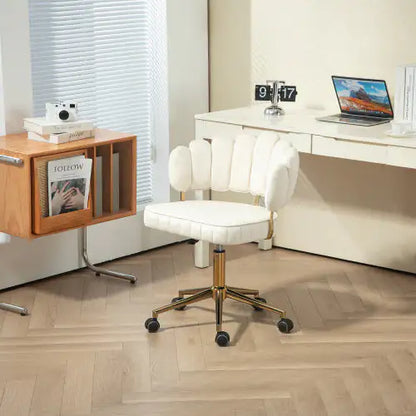 COOLMORE Velvet Home Office Desk Chair