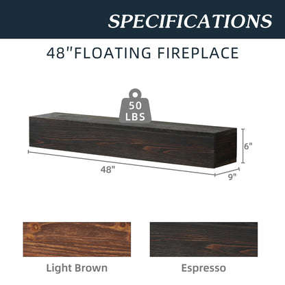 Rustic Wood Mantel