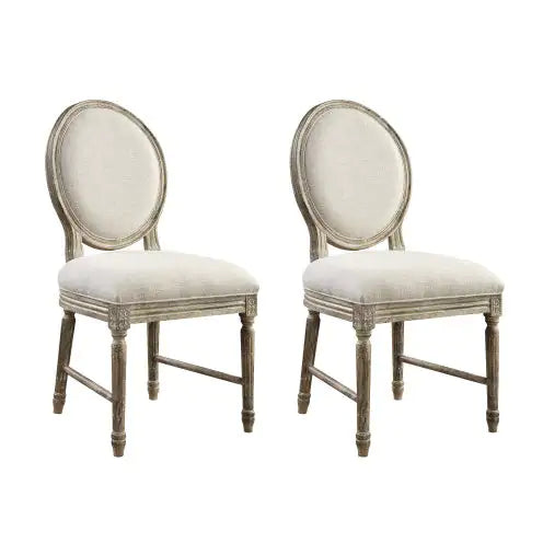 Sillas de comedor tapizadas en marrón Ludin de Wallace &amp; Bay