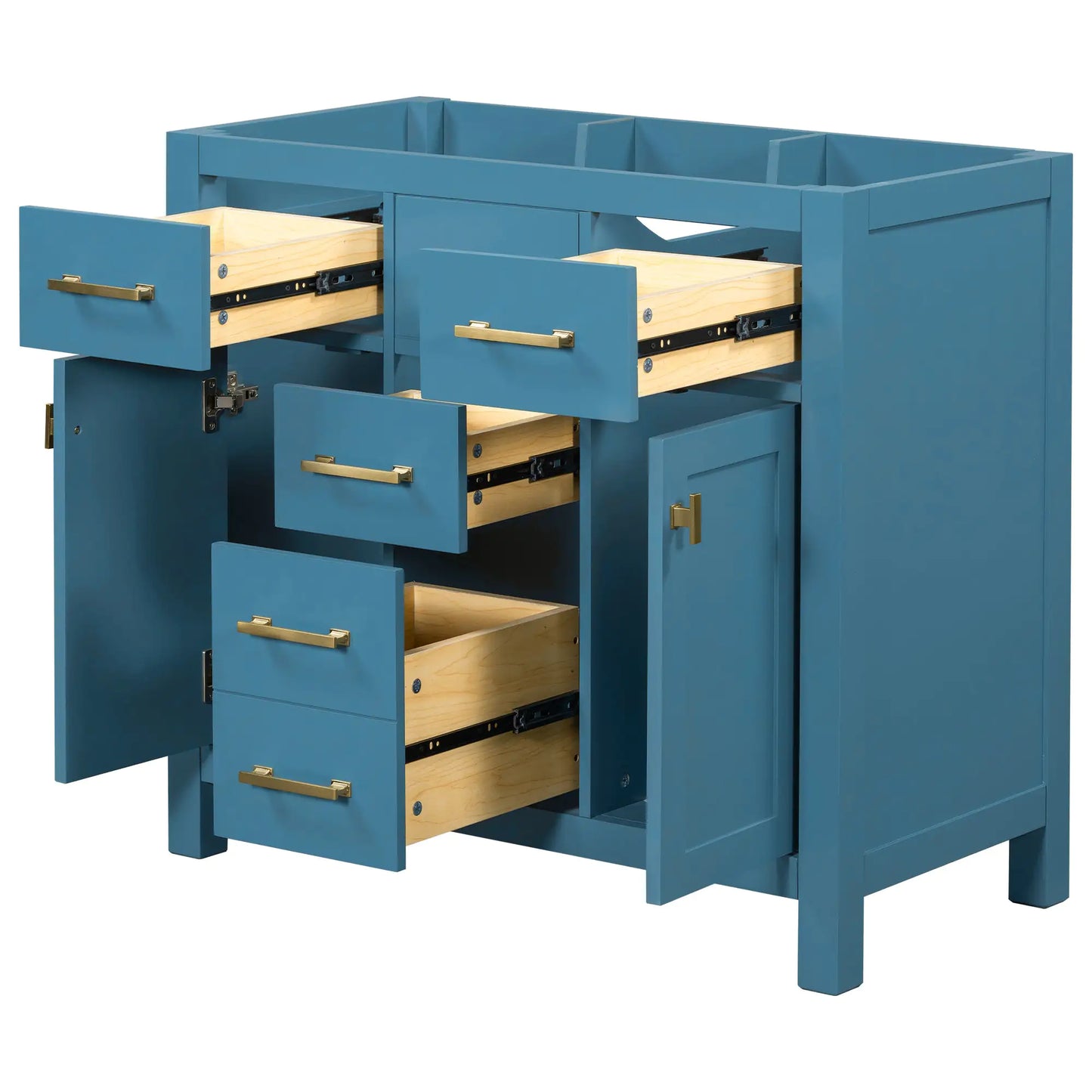 Modern Solid Wood Bathroom Cabinet