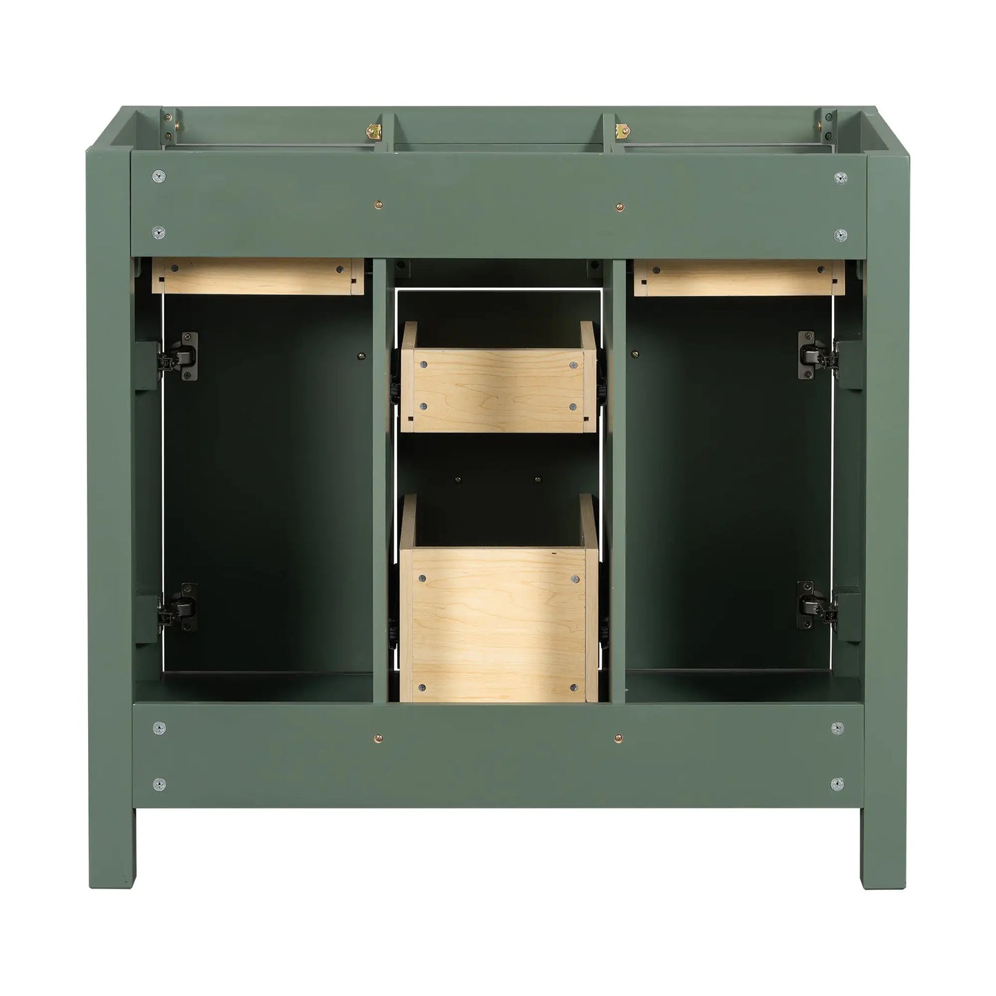Solid Wood Bathroom Storage Cupboard