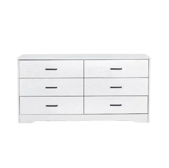 MDF Wood 6-Drawer Dresser