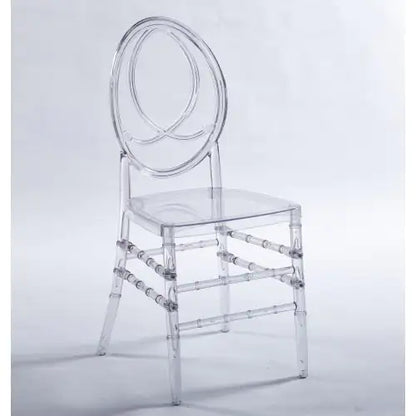 Set of 4 Transparent Plastic Dining Chairs