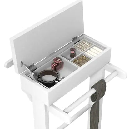 White Portable Garment Rack