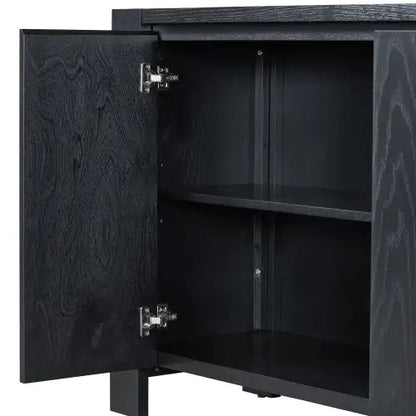 Aparador retro de 4 puertas TREXM con acabado envejecido