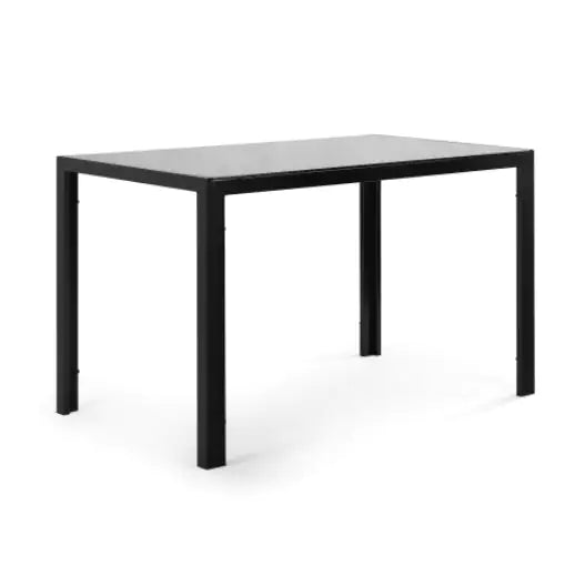 Black Glass Dining Table