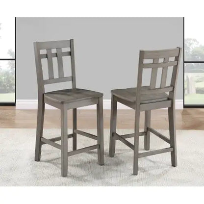 Toscana Dark Gray Barstool Pair