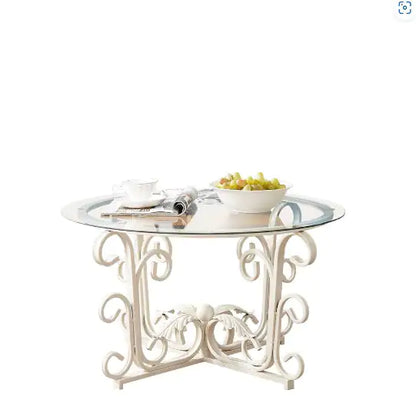 Round Tempered Glass Coffee Table