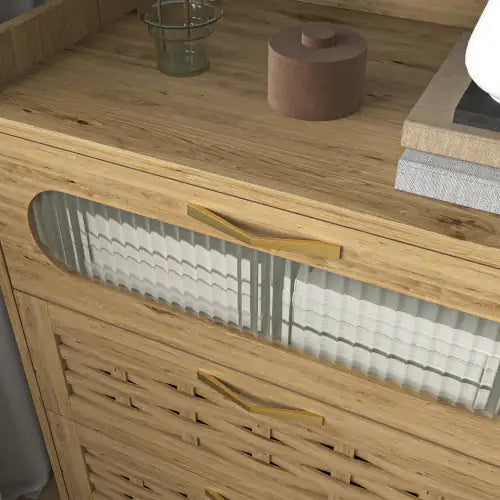 Wood 6-Drawer Dresser