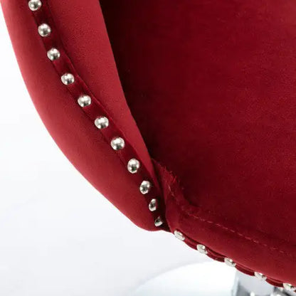 Swivel Velvet Barstools Adjusatble Seat - Set Of 2