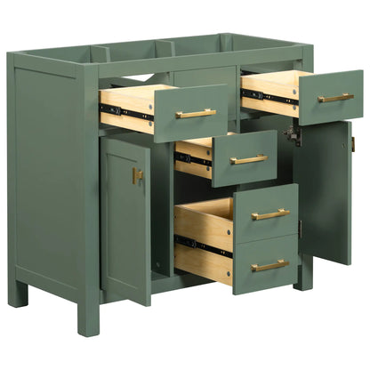 Solid Wood Bathroom Storage Cupboard