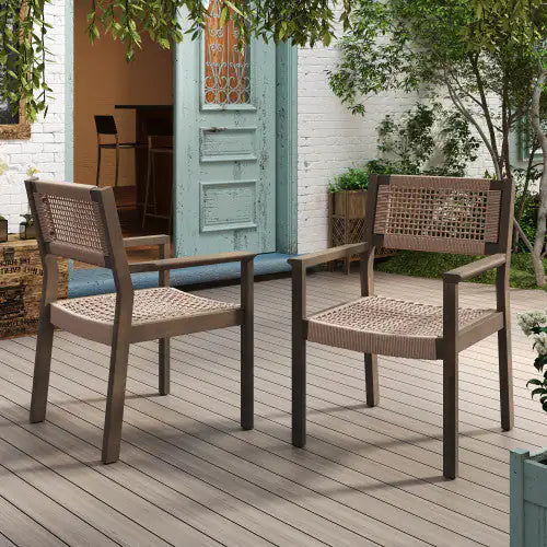Braided Dining Chair - (Set of 2)