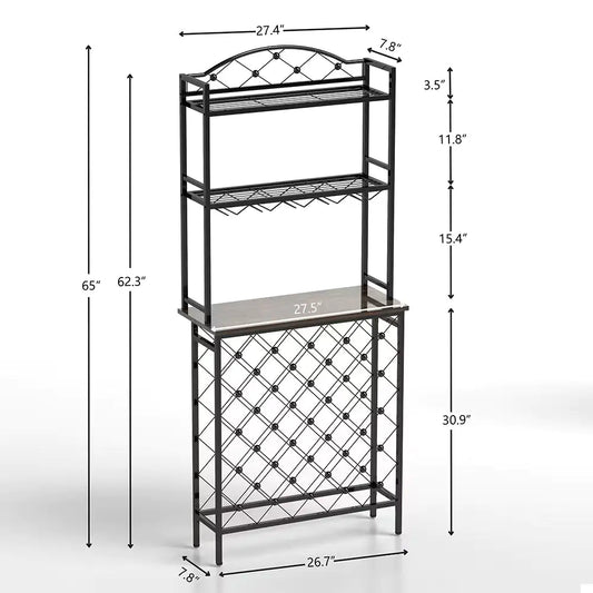 3-Tier Wine Display Stand