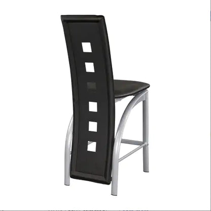 Set Of 2pc Modern Style Counter Height Chairs