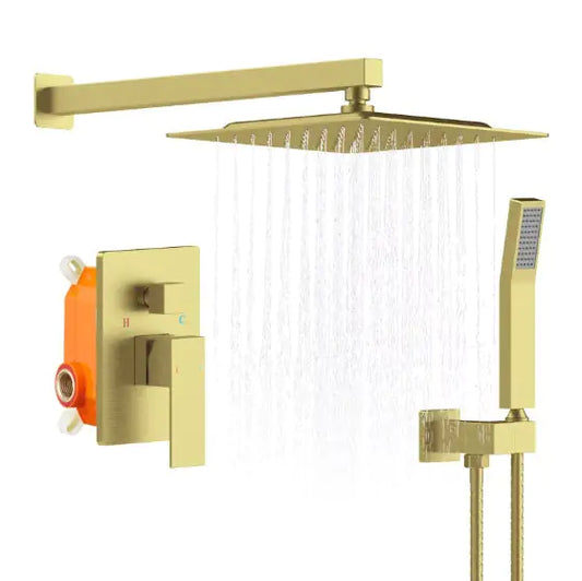 Shower System Mixer Combo Set Wall-mounted