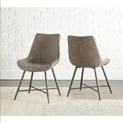 Ramona Brown Iron Side Chair - Pair