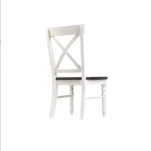 Wallace & Bay Mountain Brown and White Dining Chairs