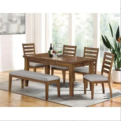 Transitional Set of 2 Ladder Back Side Chairs