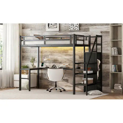 Twin XL Metal Loft Bed