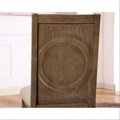 Transitional Rustic Oak Side Chairs – Set of 2