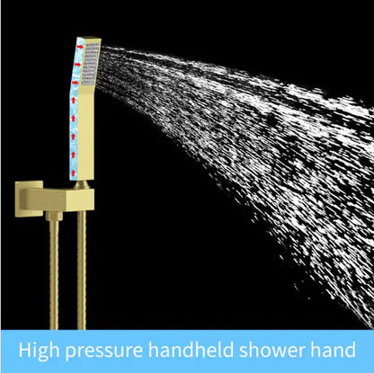 Shower System Mixer Combo Set Wall-mounted