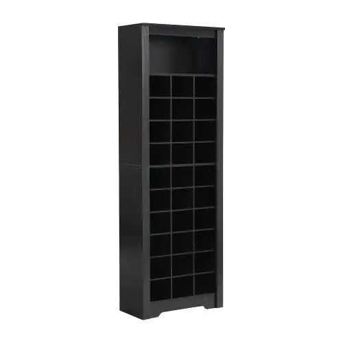 Stylish Design 30 Shoe Cabinet Console, Modern Shoe Cabinet, Multiple Storage Capacity, Self-standing High Cabinet, Suitable For Hallway, Bedroom, Black