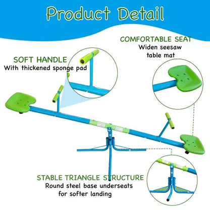 Upgraded 360-Degree Swivel Seesaw