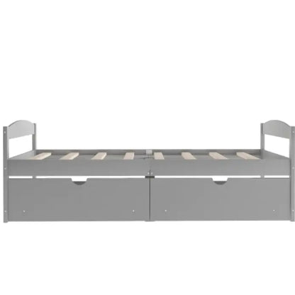 Twin Size Platform Bed with Storage