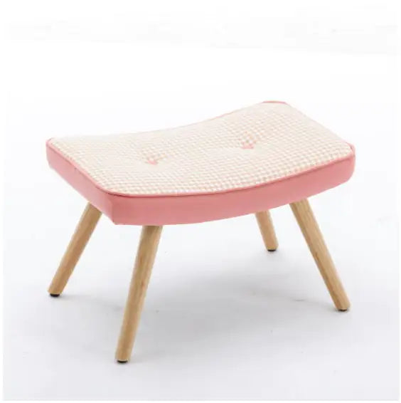 Wooden Stepping Stool with Non-Slip Cushion